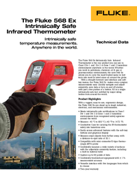 Thumbnail of document Data Sheet - 568 EX/ITL  Intrinsically Safe Infrared Thermometer